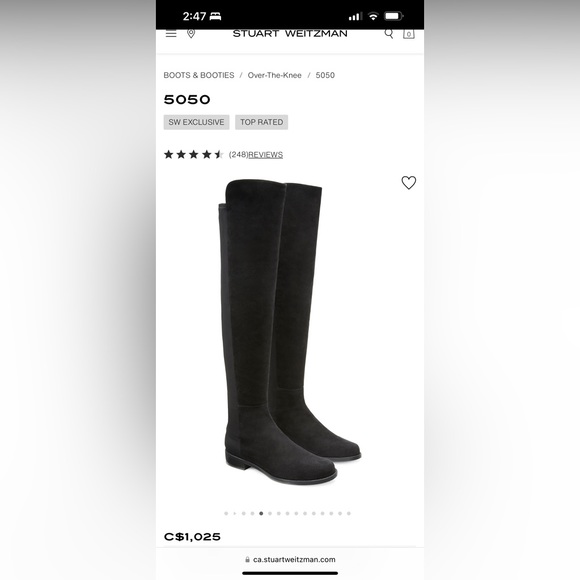 Stuart Weitzman 5050 Boots - Size 36.5 - Picture 4 of 5